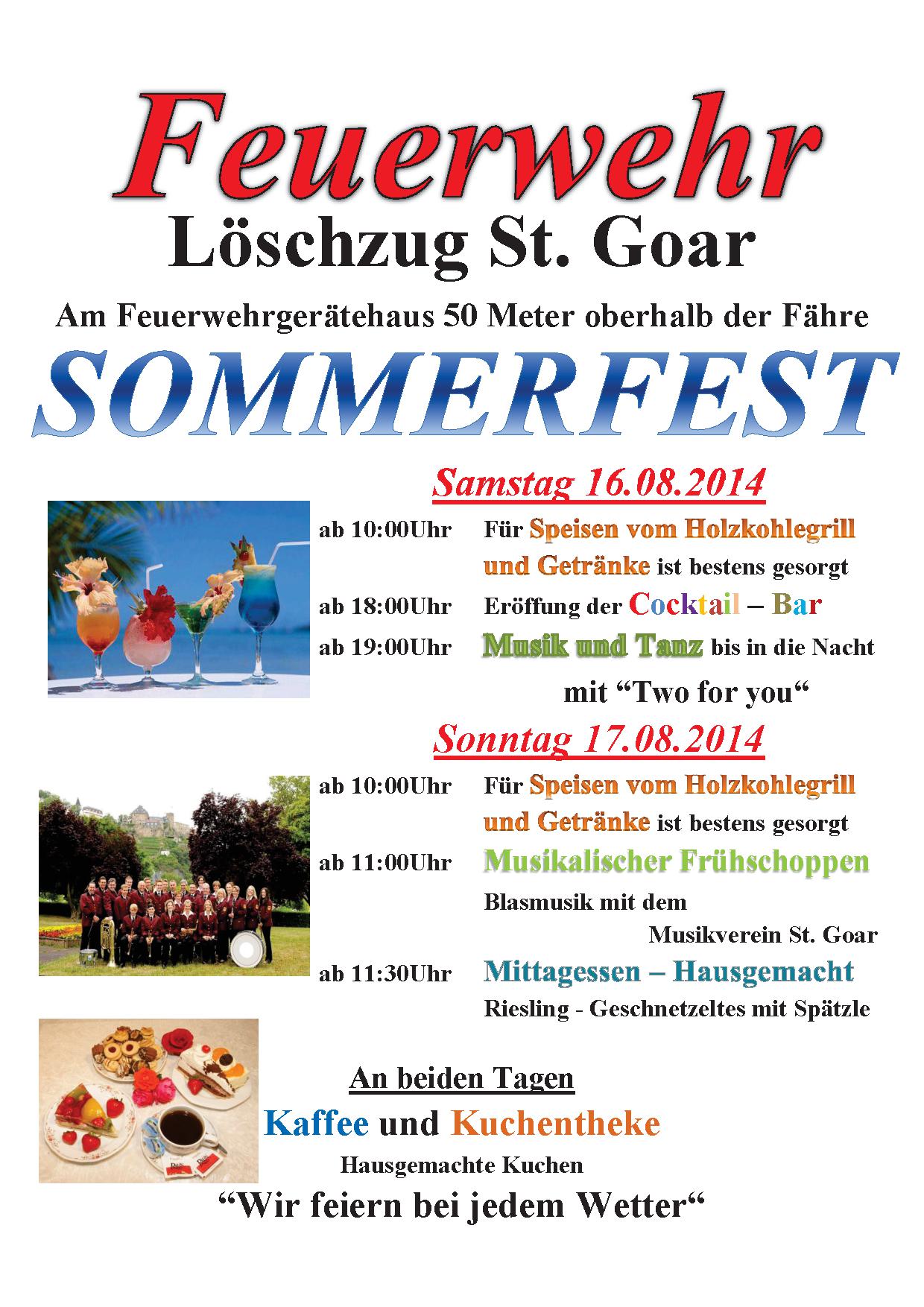 Plakat Sommerfest 2014